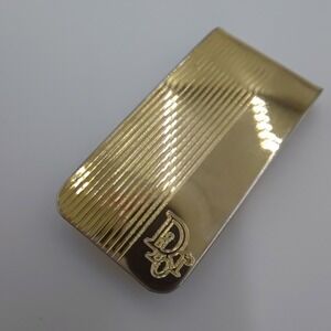 Vintage Dior Gold Tone Old Money Clip Luxury Fathers Day Gift Law Eclectic‎